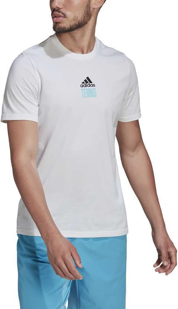 Adidas Marškinėliai Vyrams M Tns Par G Tee Baltas HA0966