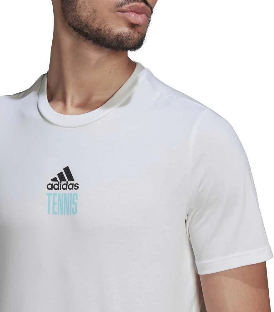 Adidas Marškinėliai Vyrams M Tns Par G Tee Baltas HA0966