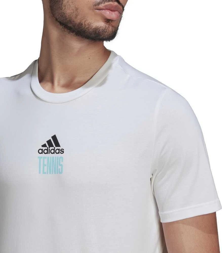 Adidas Marškinėliai Vyrams M Tns Par G Tee Baltas HA0966