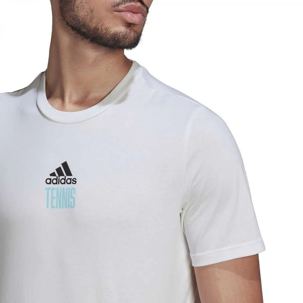 Adidas Marškinėliai Vyrams M Tns Par G Tee Baltas HA0966