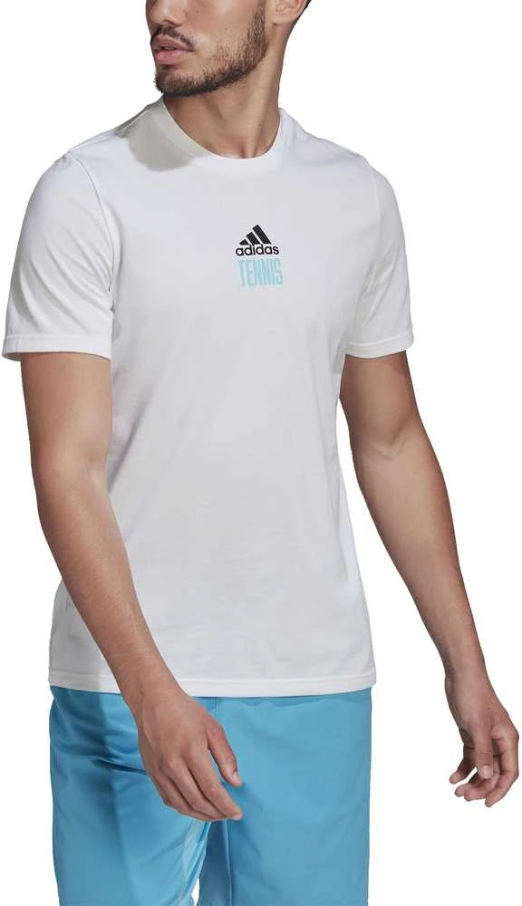 Adidas Marškinėliai Vyrams M Tns Par G Tee Baltas HA0966