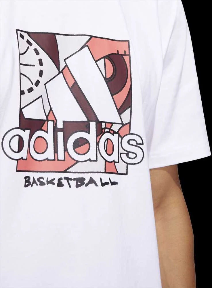 Adidas Marškinėliai Vyrams Univ Bos Baltas HC6911