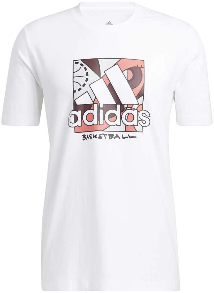 Adidas Marškinėliai Vyrams Univ Bos Baltas HC6911