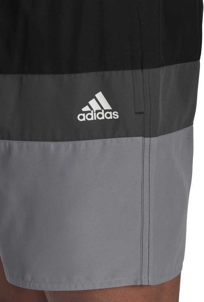 Adidas Maudymosi Šortai Vyrams Block Clx Sl Pilkas Juodas