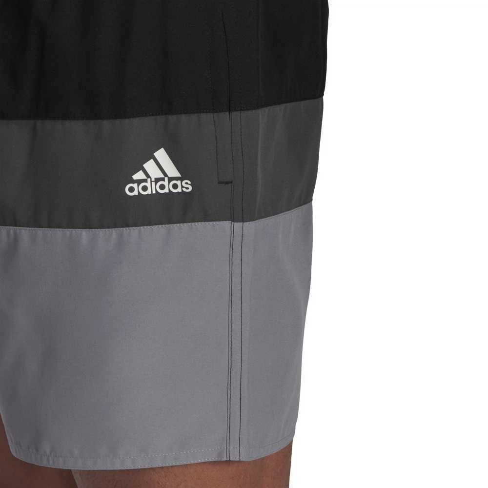 Adidas Maudymosi Šortai Vyrams Block Clx Sl Pilkas Juodas