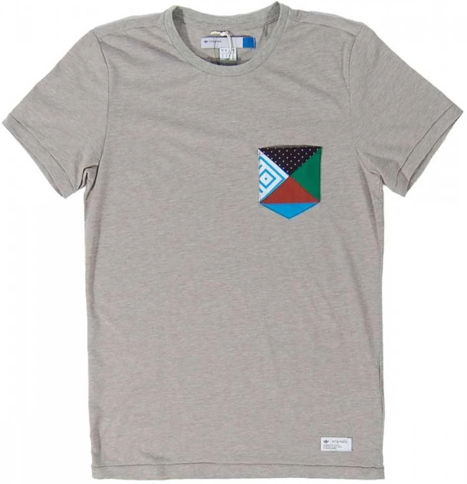 Adidas Originals Marškinėliai Vyrams Patchwork Tee Pilkas