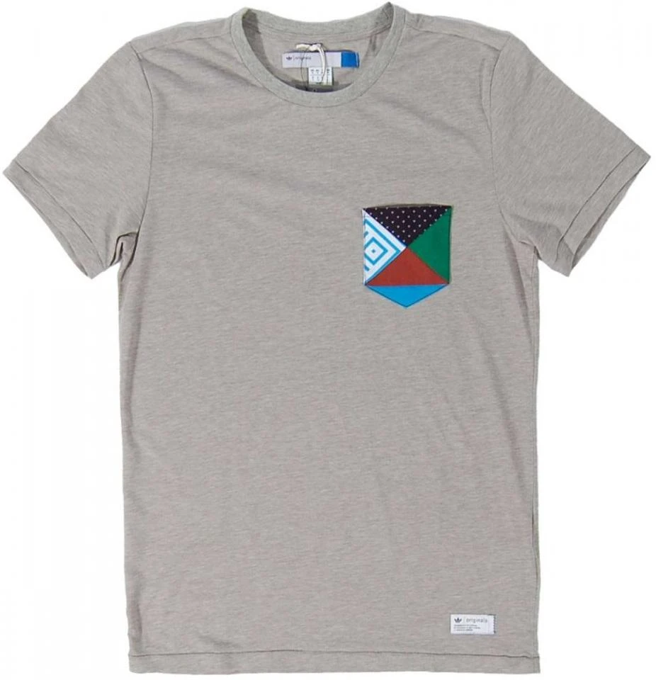 Adidas Originals Marškinėliai Vyrams Patchwork Tee Pilkas