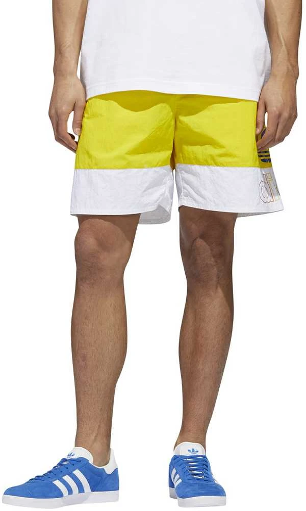 Adidas Originals Šortai Vyrams Freestyle Shorts Geltona Baltas