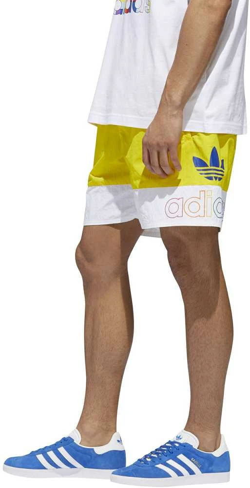 Adidas Originals Šortai Vyrams Freestyle Shorts Geltona Baltas