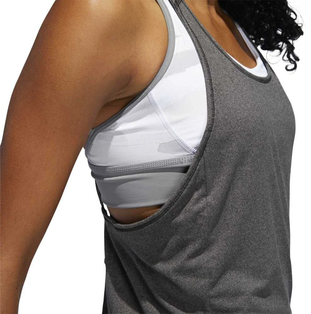 Adidas Palaidinė 3 Stripe Tank Juodas DU3459