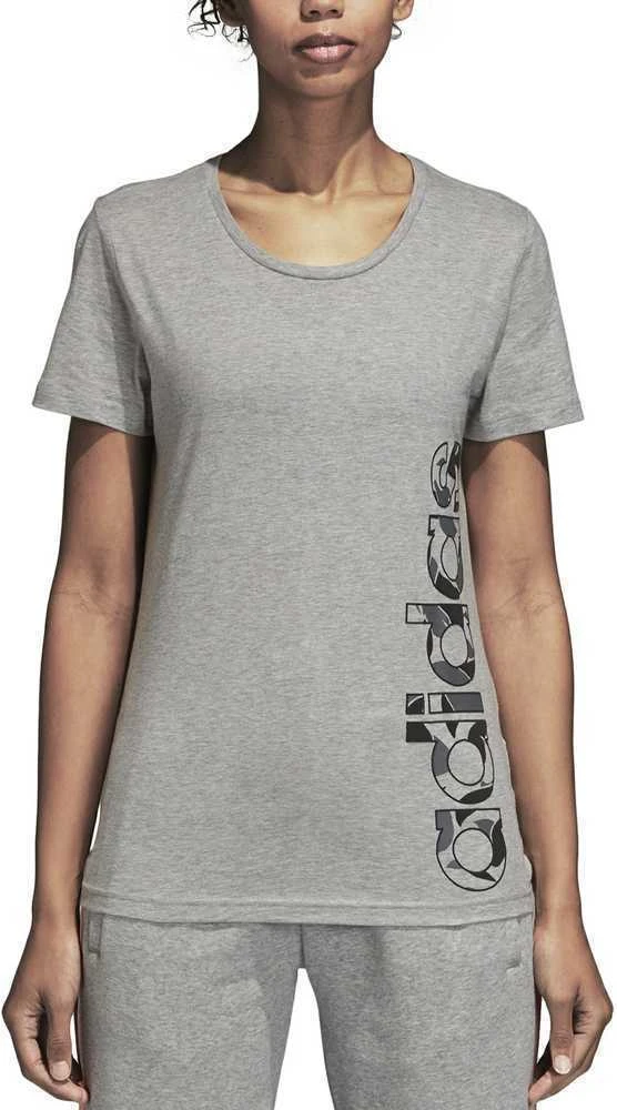Adidas Palaidinė AOP Linear Tee Pilkas Heather DJ1600