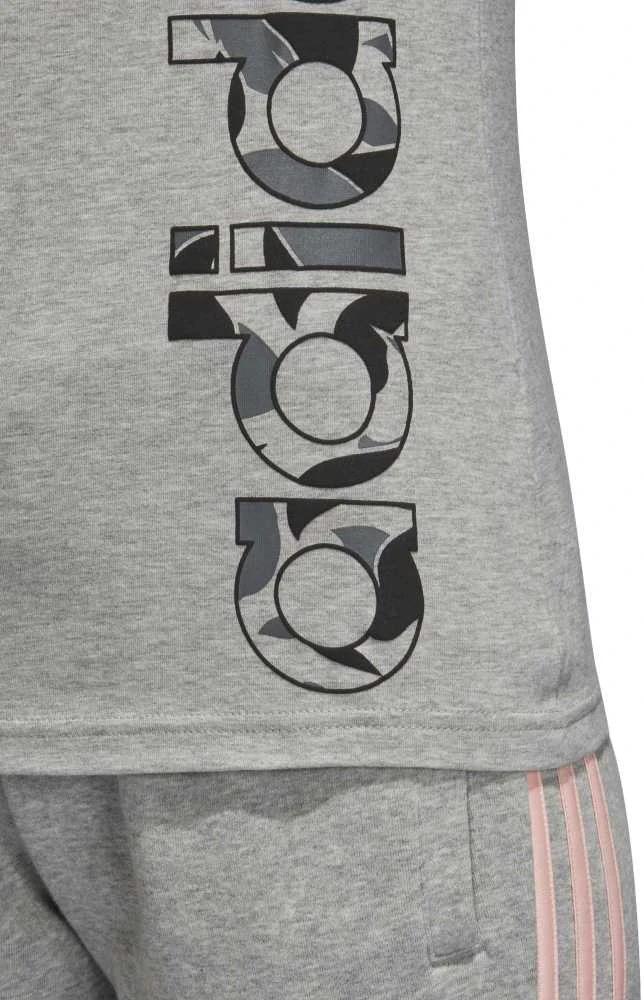 Adidas Palaidinė AOP Linear Tee Pilkas Heather DJ1600