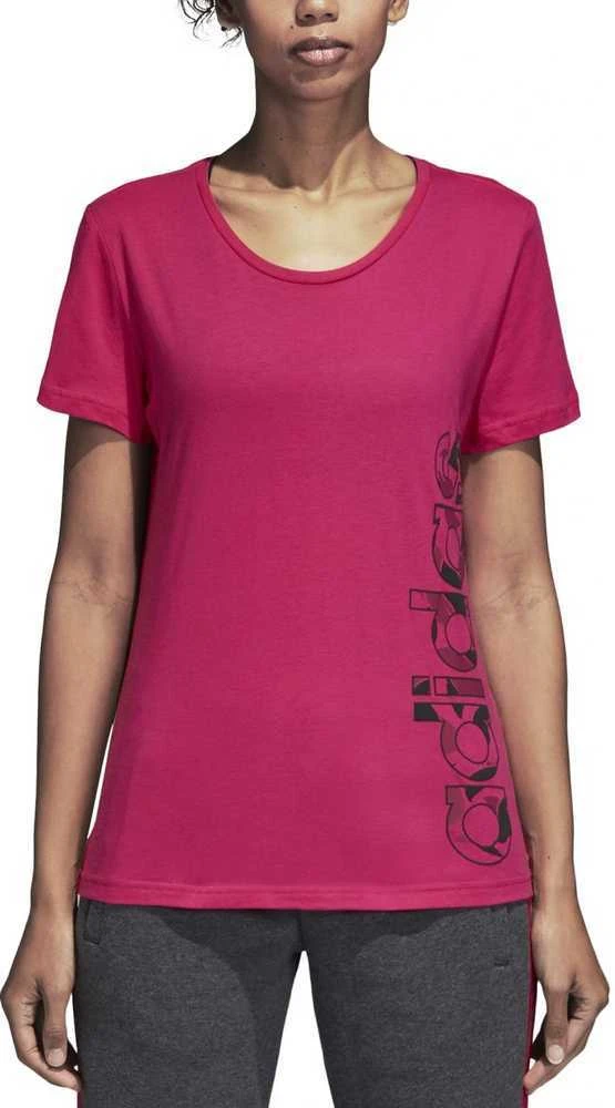 Adidas Palaidinė Aop Linear Tee Real Magenta DJ1626