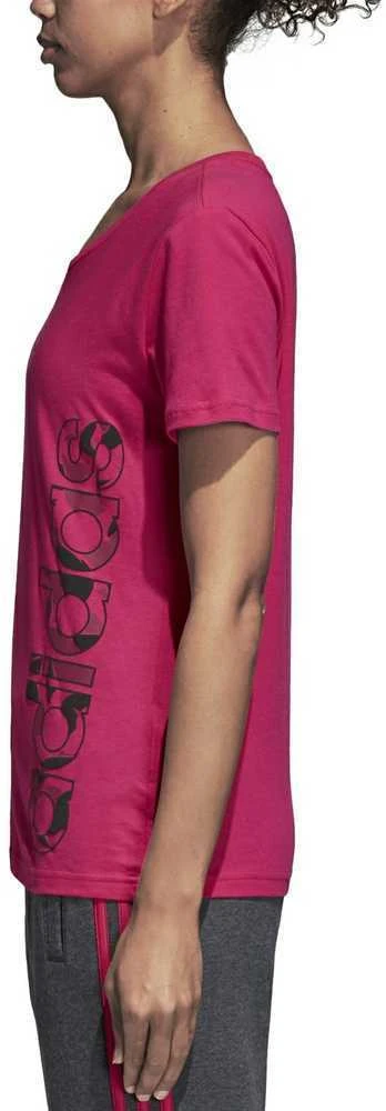 Adidas Palaidinė Aop Linear Tee Real Magenta DJ1626