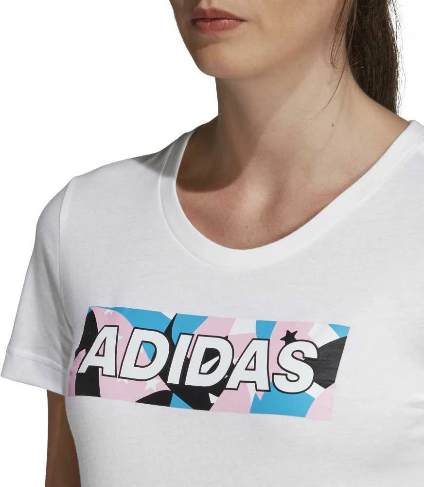 Adidas Palaidinė AOP Pack Tee II Baltas DV3024