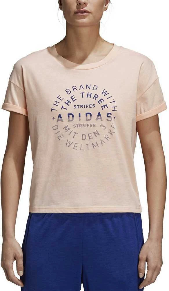 Adidas Palaidinė Emblem Tee Haze Coral DJ1604