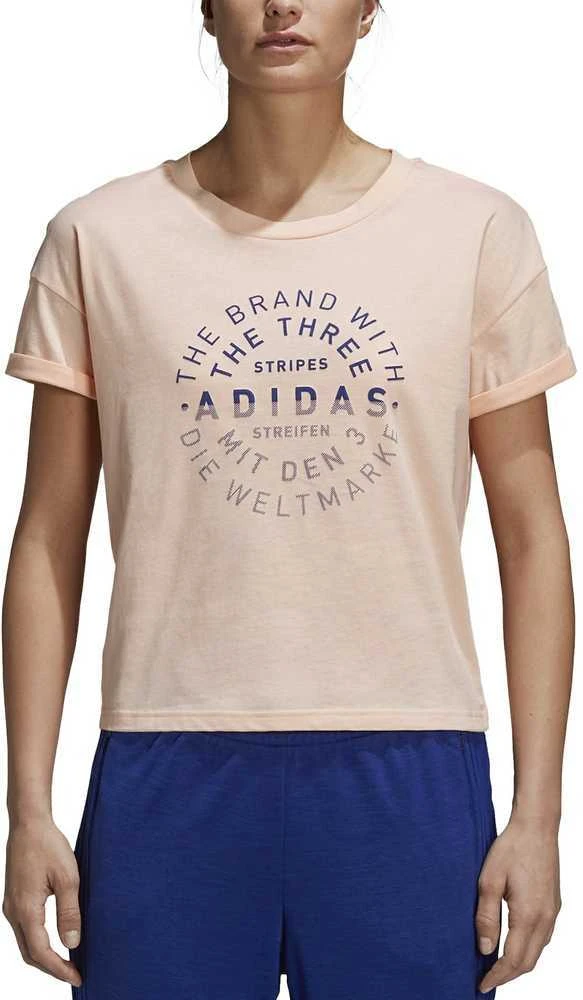 Adidas Palaidinė Emblem Tee Haze Coral DJ1604