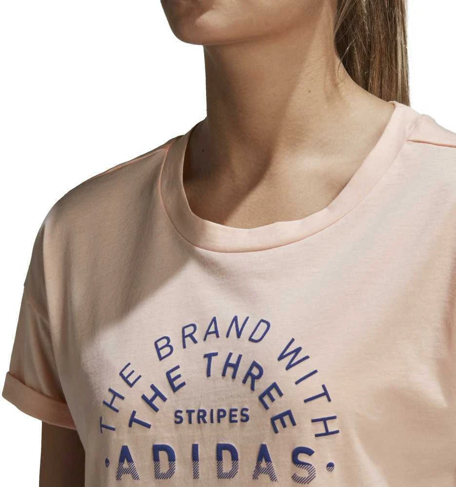 Adidas Palaidinė Emblem Tee Haze Coral DJ1604