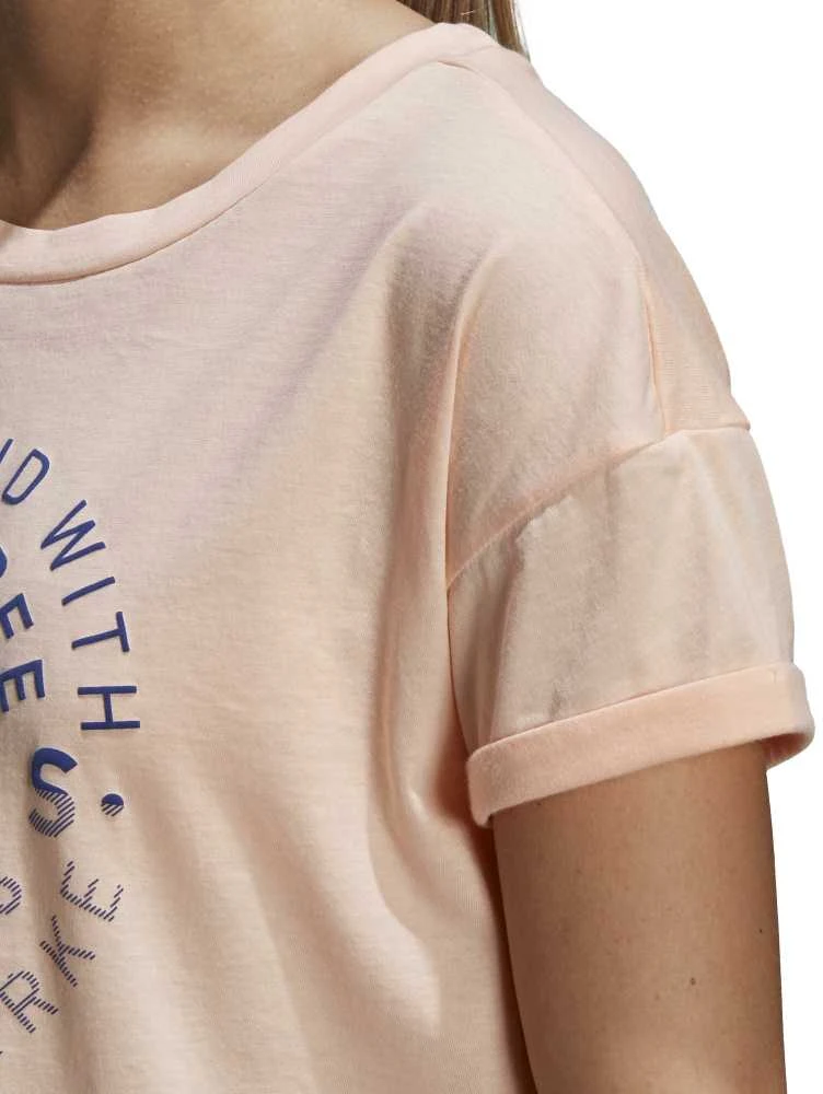 Adidas Palaidinė Emblem Tee Haze Coral DJ1604