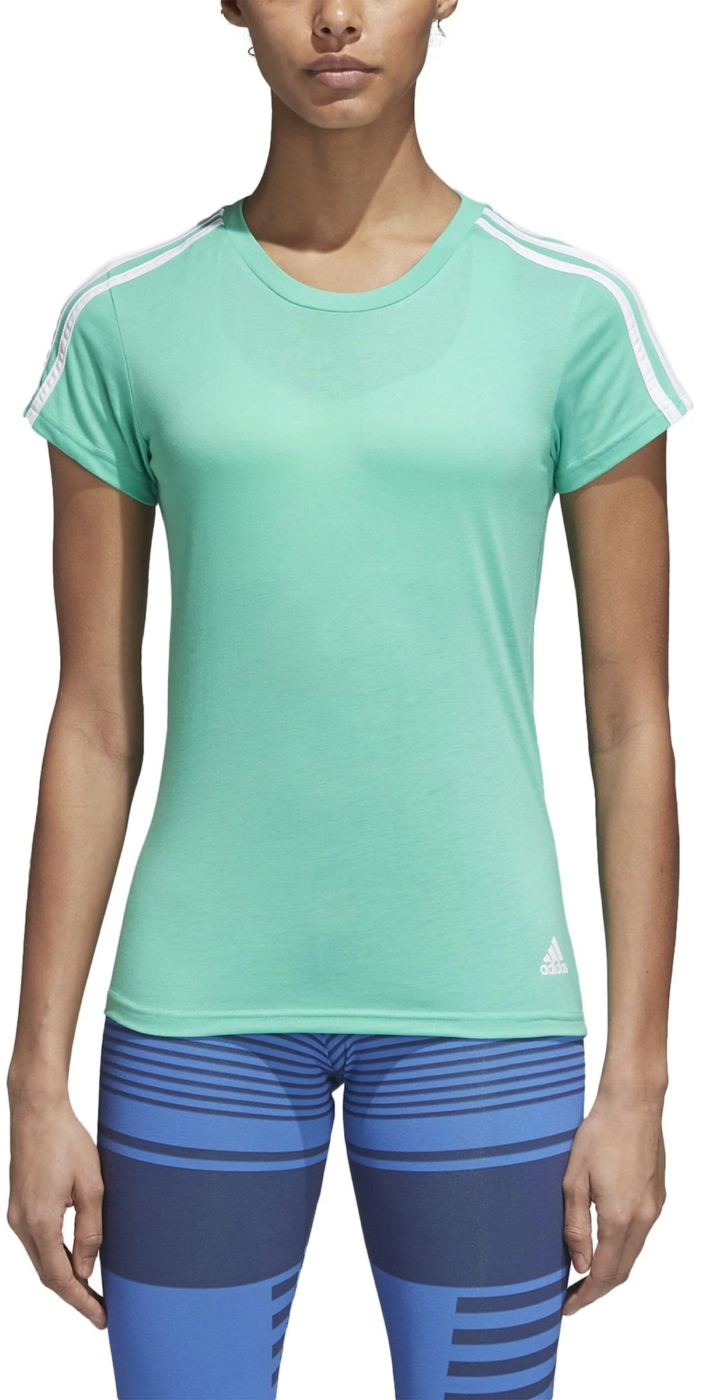 Adidas Palaidinė Ess 3S Slim Tee Žalias CF8835