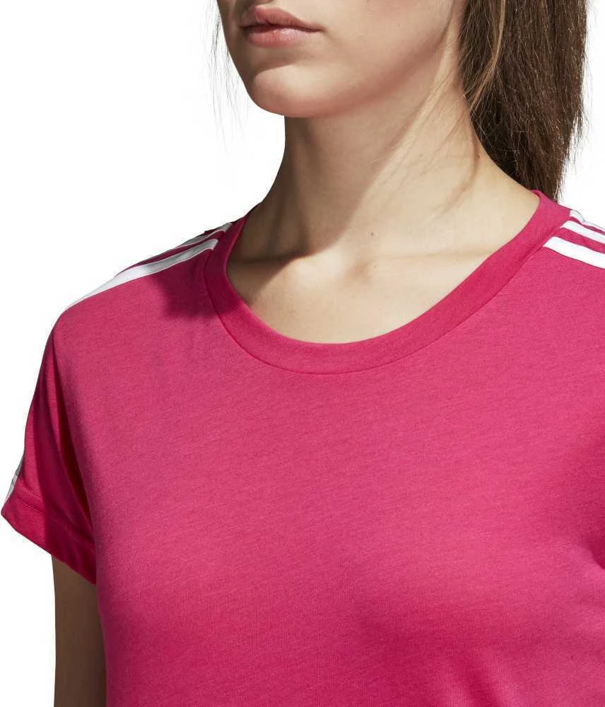 Adidas Palaidinė Ess 3S Slim Tee Real Magenta CZ5781