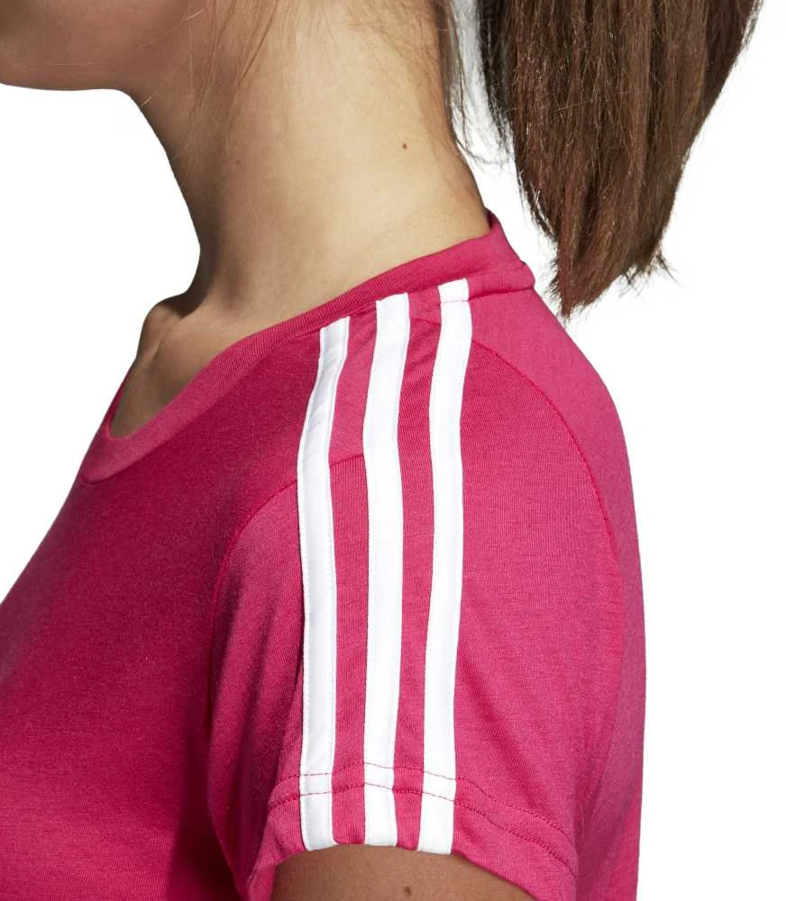 Adidas Palaidinė Ess 3S Slim Tee Real Magenta CZ5781