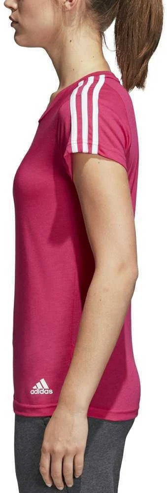 Adidas Palaidinė Ess 3S Slim Tee Real Magenta CZ5781