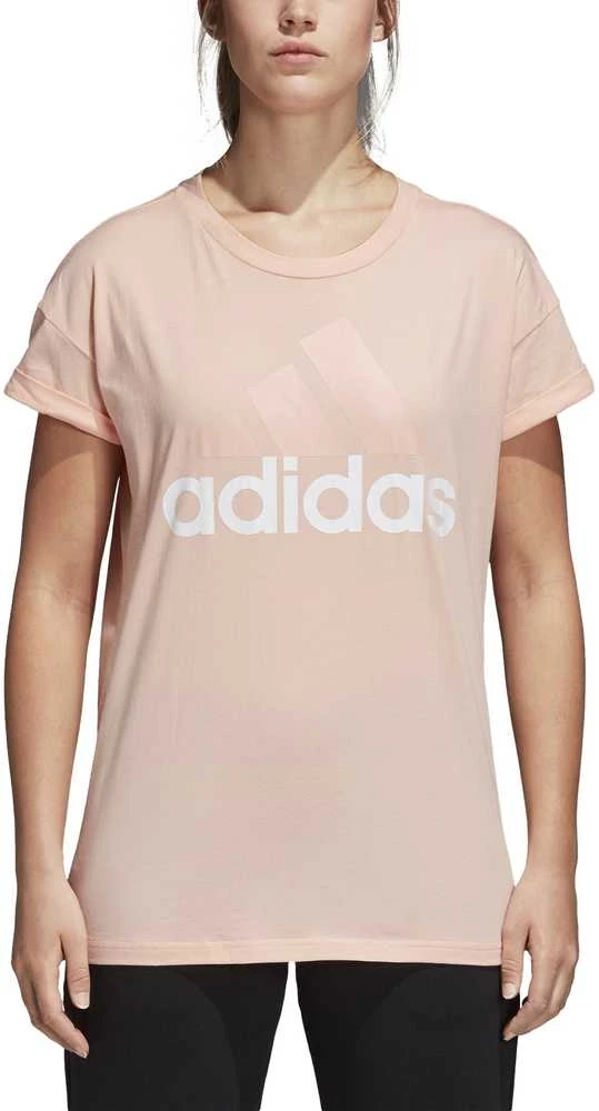 Adidas Palaidinė Ess Lin Lo Tee Coral CZ5776