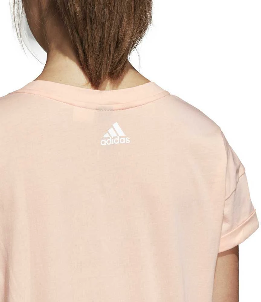 Adidas Palaidinė Ess Lin Lo Tee Coral CZ5776