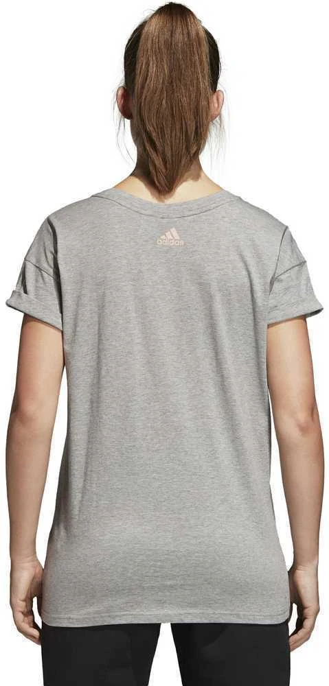 Adidas Palaidinė Ess Lin Lo Tee Pilkas CZ5775
