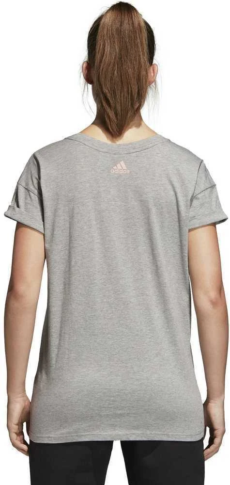 Adidas Palaidinė Ess Lin Lo Tee Pilkas CZ5775