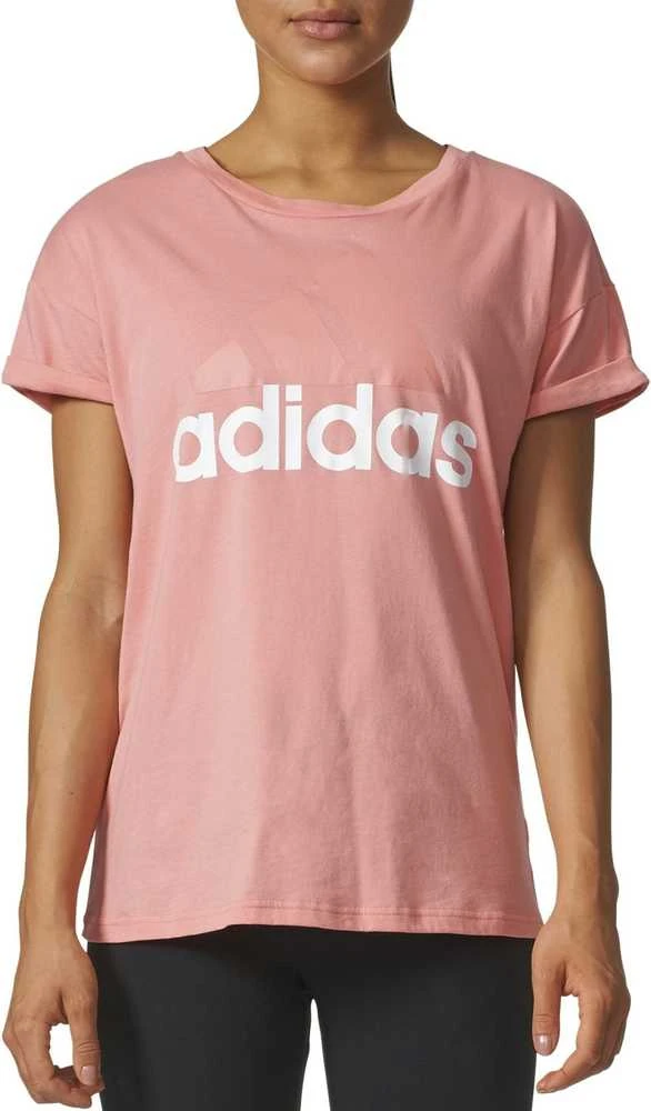 Adidas Palaidinė ESS LIN LO TEE Tactile Rose
