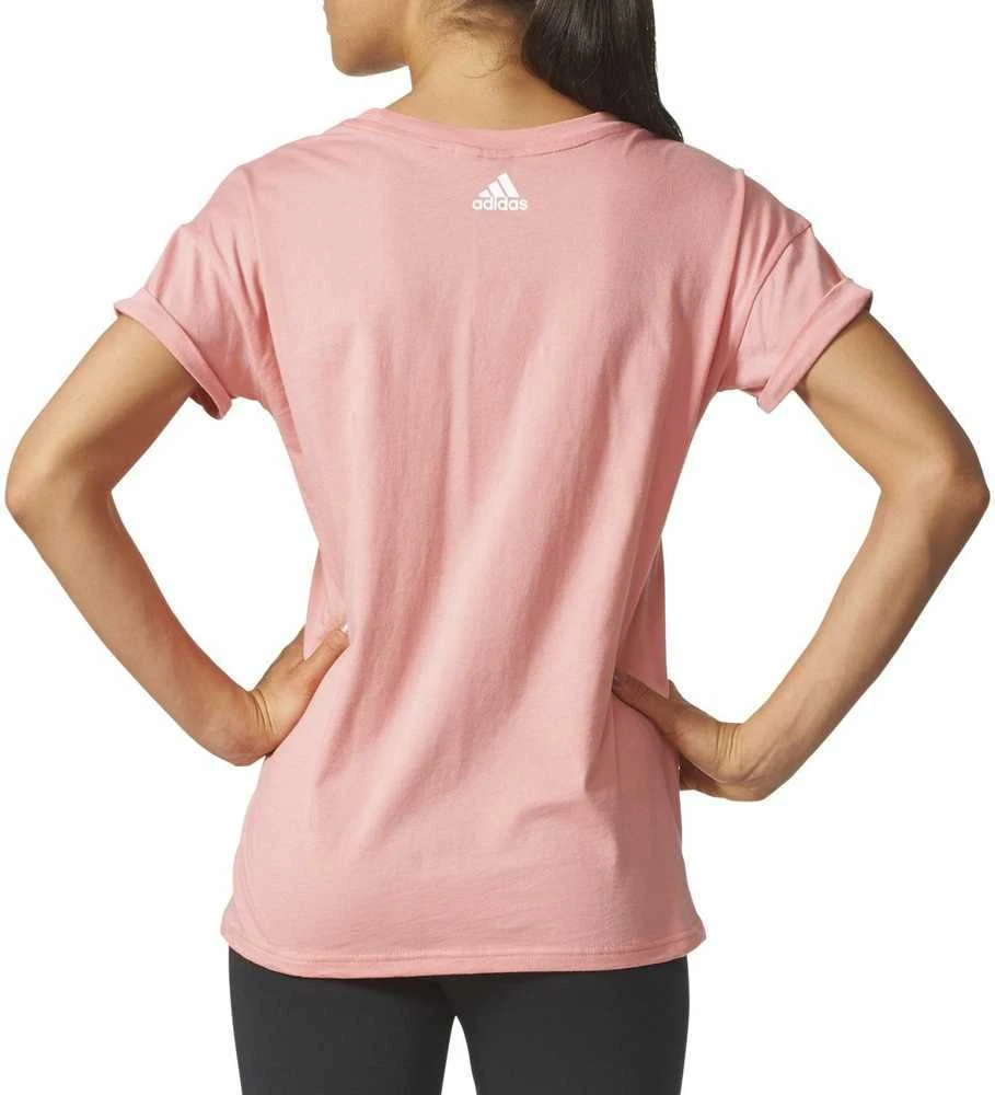 Adidas Palaidinė ESS LIN LO TEE Tactile Rose