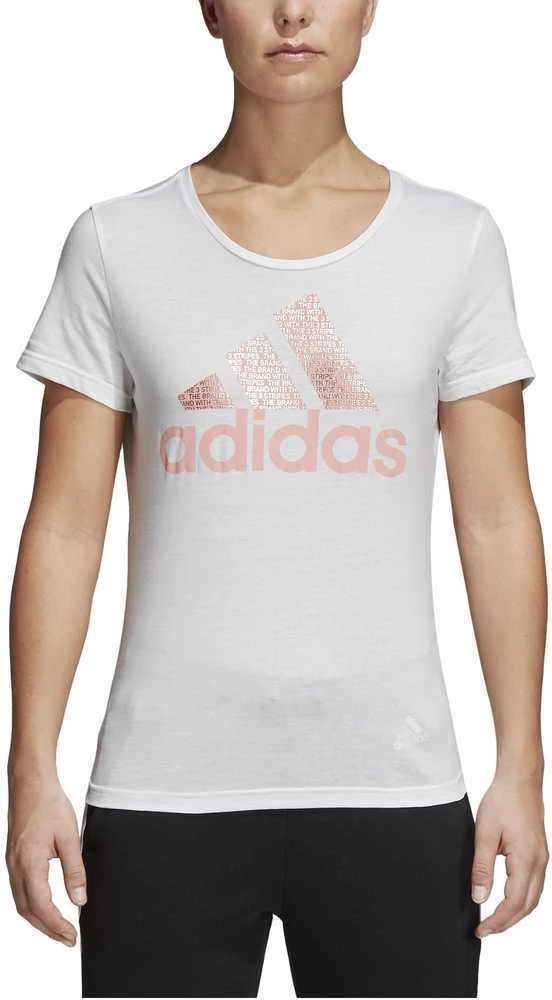 Adidas Palaidinė Foil Text Bos Baltas CV4562