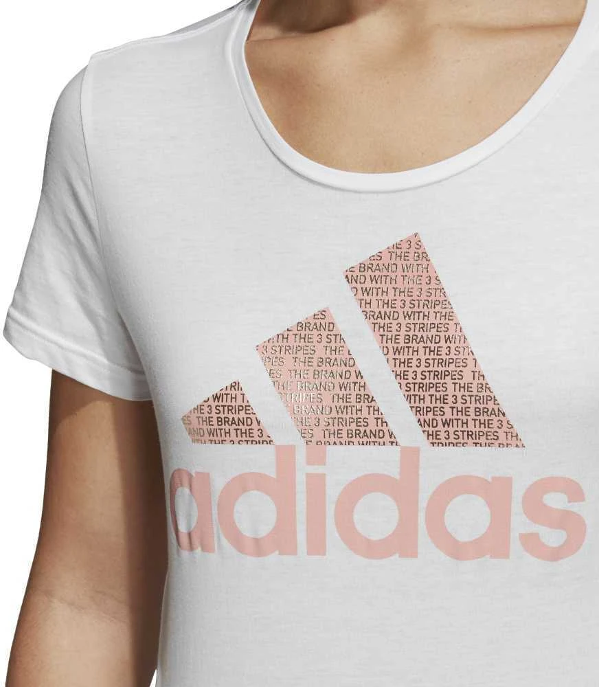 Adidas Palaidinė Foil Text Bos Baltas CV4562