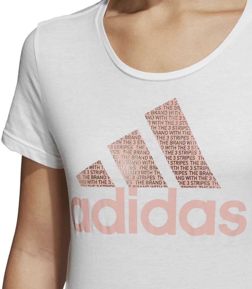 Adidas Palaidinė Foil Text Bos Baltas CV4562