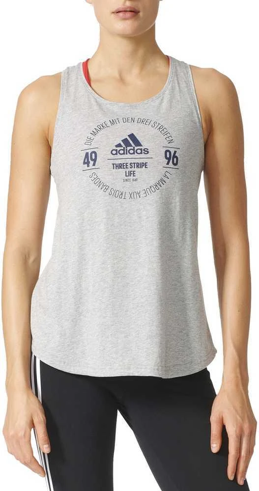 Adidas Palaidinė Logo Tee Pilkas Heather BP8392