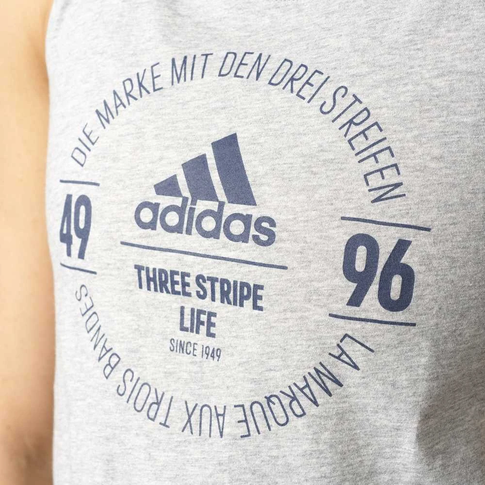 Adidas Palaidinė Logo Tee Pilkas Heather BP8392