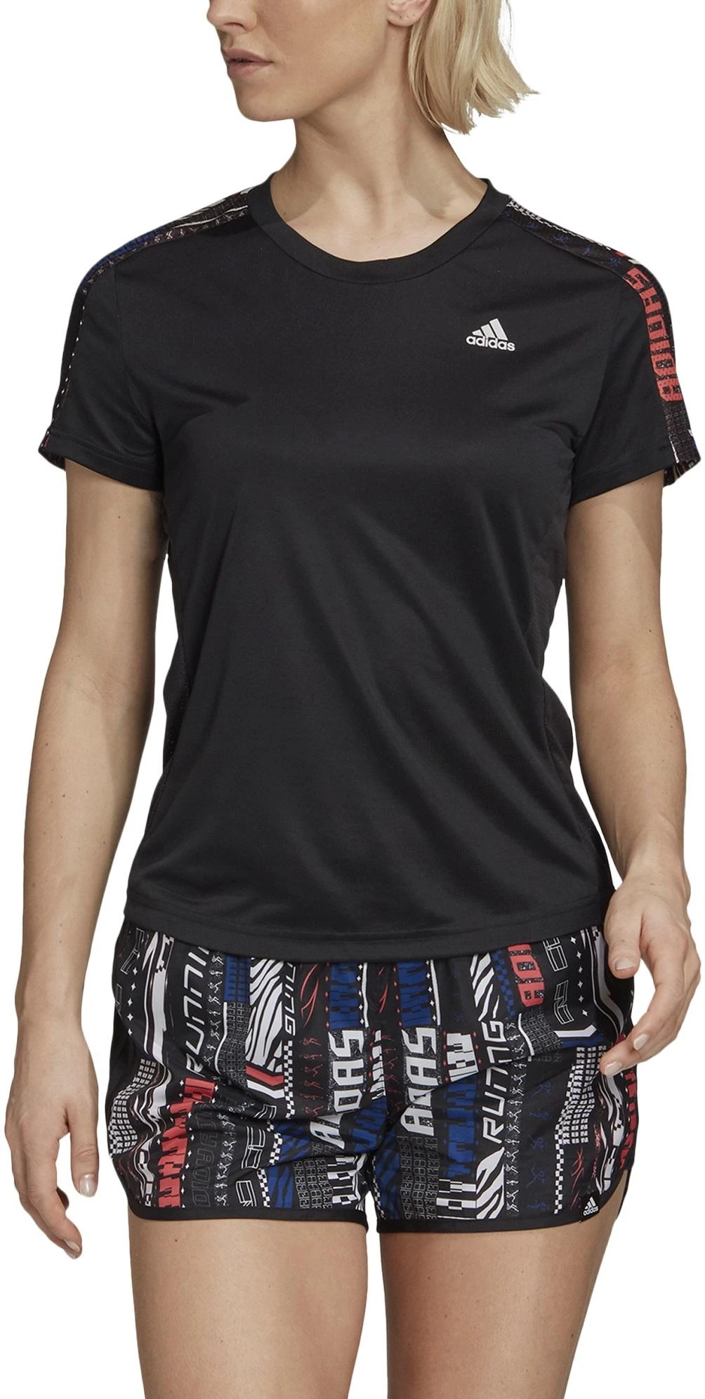 Adidas Palaidinė Moterims Own The Run Tee Juodas FS9818