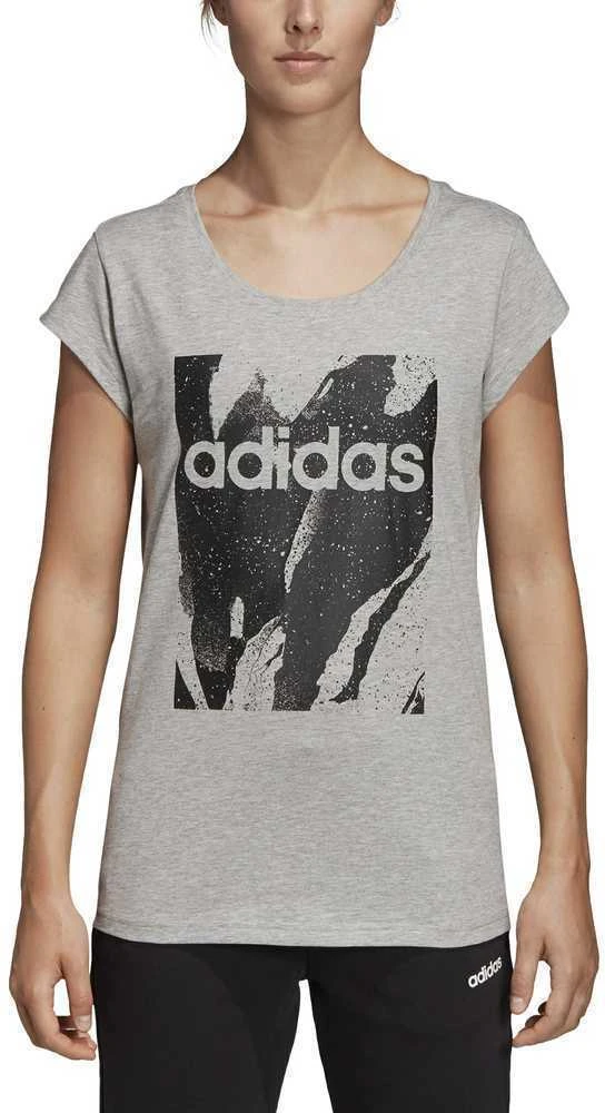 Adidas Palaidinė W E AOP Tee Pilkas DU0636