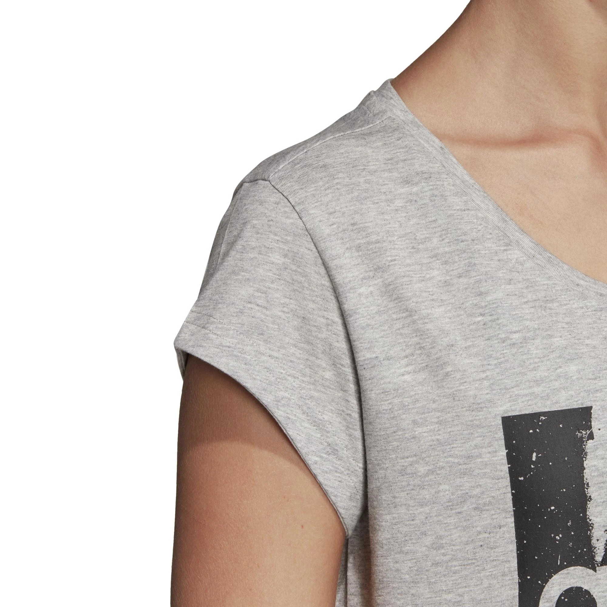 Adidas Palaidinė W E AOP Tee Pilkas DU0636