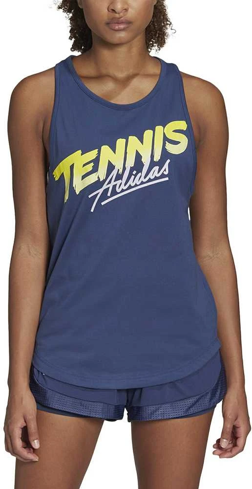 Adidas Palaidinė W Script Tank Mėlyna FM4426