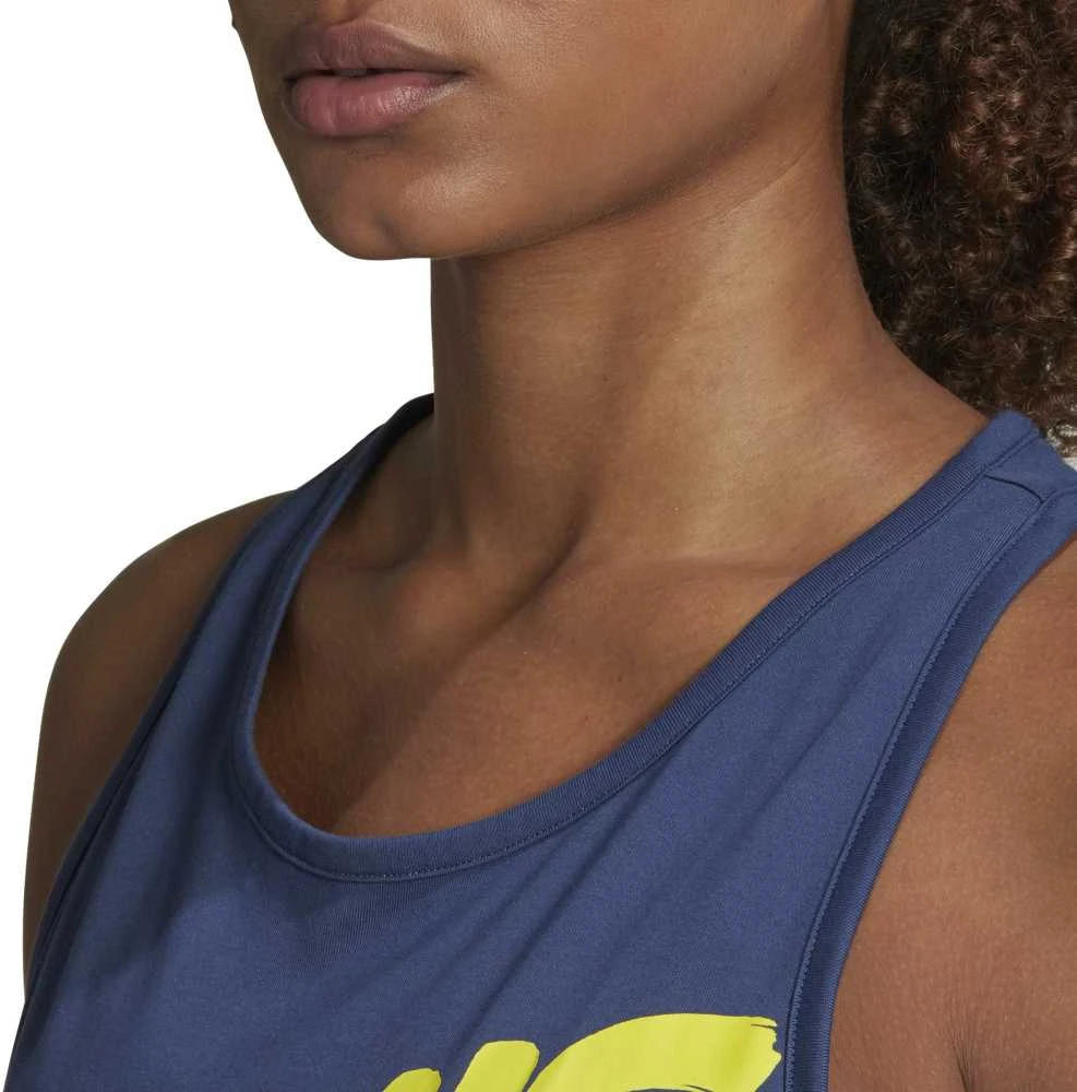 Adidas Palaidinė W Script Tank Mėlyna FM4426