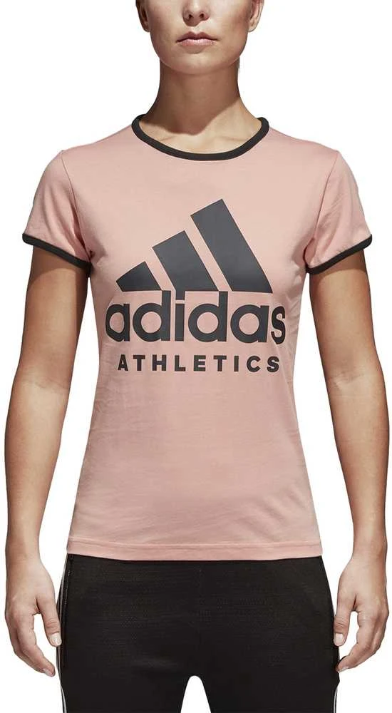 Adidas Palaidinė W Sid Slim Tee Rožinė Juodas CF1440