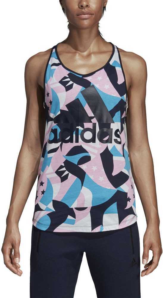 Adidas Palaidinė W Sid Tank Aop Multicolor DP2378