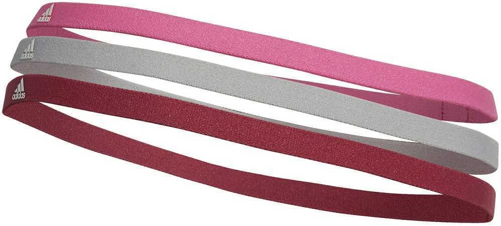Adidas Plaukų juosta 2Pp Hairband Rožinė Raudona Pilkas GM4990