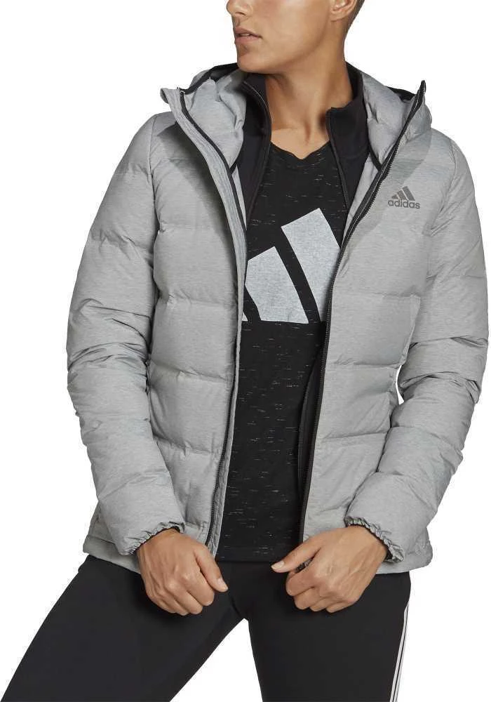 Adidas Pūkinė Striukė Moterims W Helionic Mel Pilkas H59835