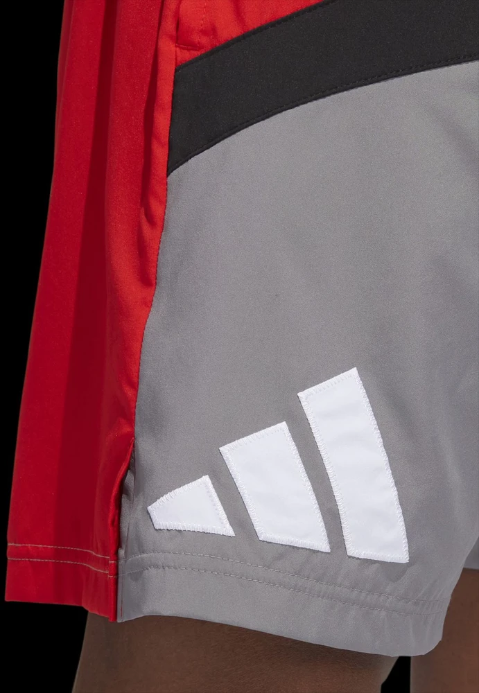Adidas Šortai Vyrams Galaxy Short Pilkas Raudona HE2902