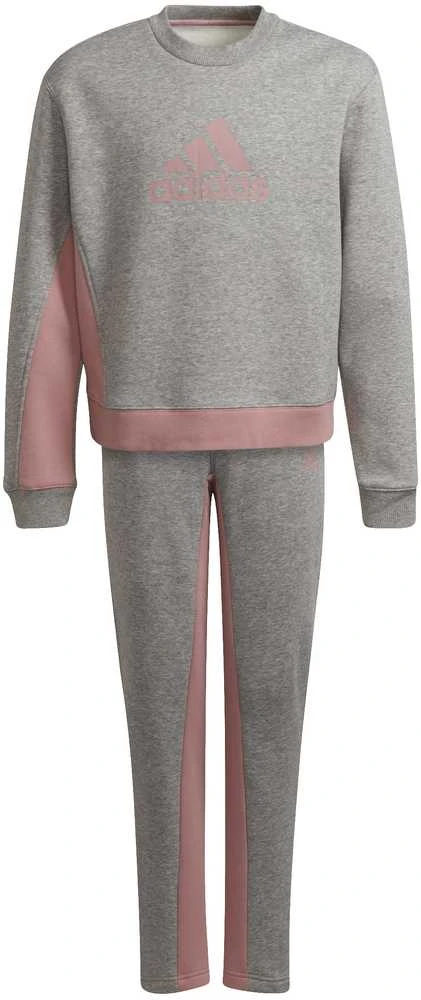 Adidas Sportinis Kostiumas Mergaitėms G Bos Co Ts Pilkas Rožinė H57225