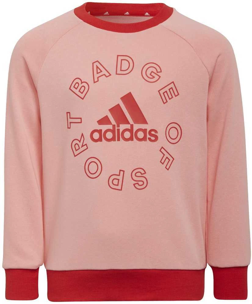 Adidas Sportinis Kostiumas Mergaitėms Lk Logo Jog Set Raudona Rožinė H65799